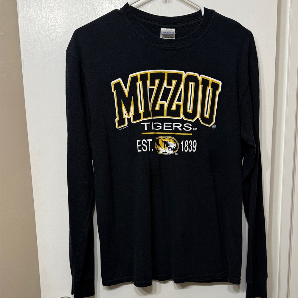 Gildan Black Mizzou Tigers Long Sleeve Shirt